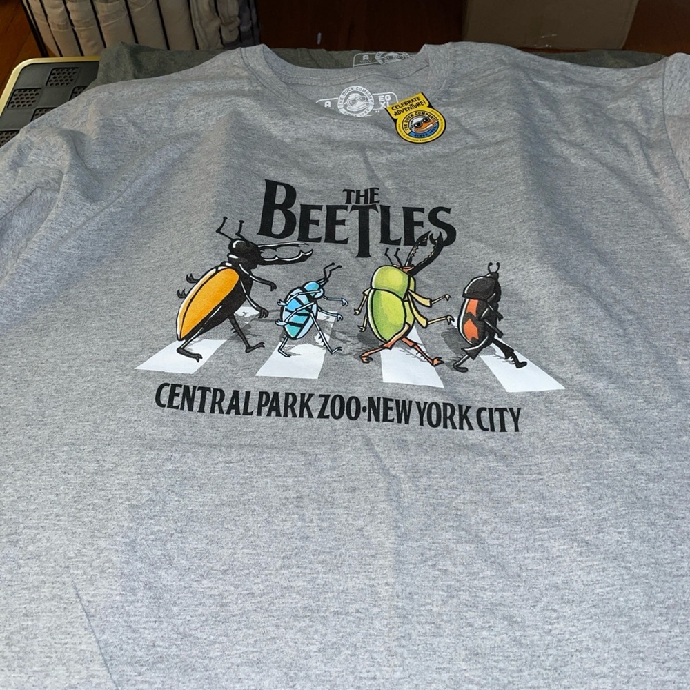 Central Park Zoo Gray Beetles T-Shirt